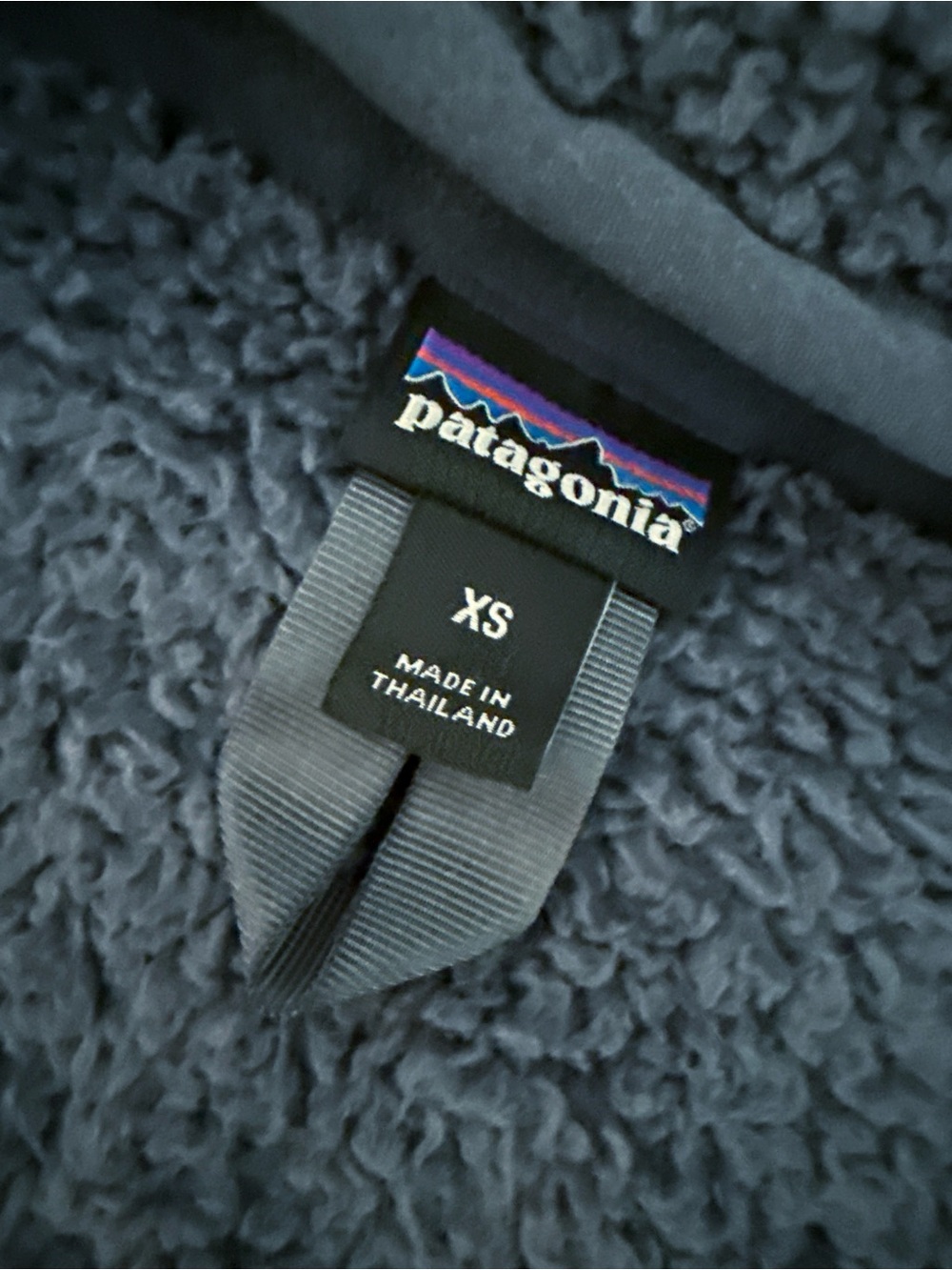 Patagonia Dark Gray Sherpa Half-Zip Hooded Pullover - Picture 2 of 3